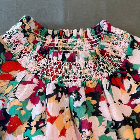 J. Crew Sleeveless Mock Ruffle Top - Fully Lined - Multicolor - Size 10 - Picture 3 of 11